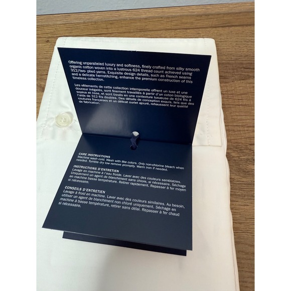 Organic Cotton Sateen Border Pillow Euro Sham - Parchment NWT - Picture 5 of 8